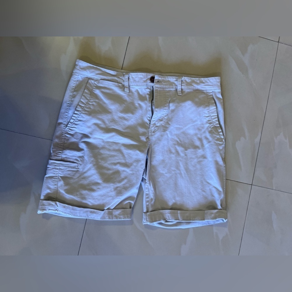 Original WEATHERPROOF VINTAGE Men's SHORTS 36 W Stretch Cargo Beige - Picture 5 of 15